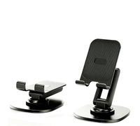 Adjustable Cell Phone Stand for Desk, Foldable Desktop Phone Holder, Anti-Slip Silicone Pads, Portable Phone Stand Compatible with iPhone 17 16 15 14 13 Series, All Smartphones,1 Pack