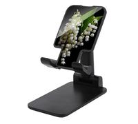 Adjustable Cell Phone Stand for Desk Foldable Mobile Some Lilies of The Valley Phone Holder Cradle Dock Fit 4.0-8.0 Inch Smartphones Portable Travel Essentials Office Desktop Accessories Decor
