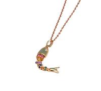 Adjustable Chain Fish Pendant Necklace, Everyday Party Jewelry, Thoughtful Gift, Versatile Women Accessory, Gift, Unique Moving Fish Necklace Gift