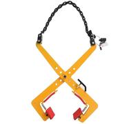 Adjustable Chain Link Lifting Clamps, Scissor Lifter Tool with Non-Slip Rubber Chuck, Heavy-Duty Stone Lifting Clamps for Factories & Bridges (11.8-20.1 in)