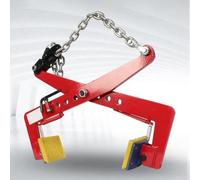 Adjustable Chain Pliers Lifter Tool for Granite Slabs, Vertical Scissor Stone Grabber with Rubber-Lined Clamps, Heavy-Duty Paver Lifter for Easy Lifting & Moving,L