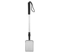 Adjustable Chicken Coop Rake, Extendable Handle Premium Metal Non-Stick Scoop with Push Lock Design for Cleaning Large Small Chicken Coops, Welded Fully Enclosed Edges,