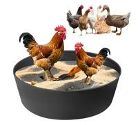 Adjustable Chicken Dust Bath Tub，Suuwwn Bottomless Design Dust Bath Container Chicken Limescale Shaker Container for Essential Coop Accessory