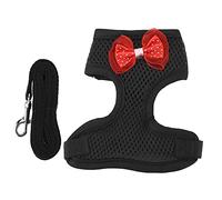 Adjustable Chicken Harness and Leash Soft Breathable Mesh Pet Vest for Hens Roosters Durable Nylon Webbing Safety Buckle Design Lightweight Easy to Carry (Black)