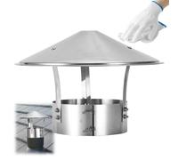 Adjustable Chimney Cap Cone Top Stove Pipe Cover for Round Exhaust Duct