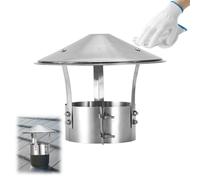 Adjustable Chimney Cap Cone Top Stove Pipe Cover for Round Exhaust Duct