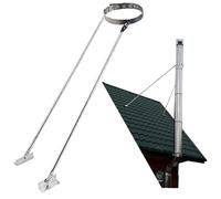 Adjustable Chimney Support Bracket for Roof and Wall Mounting, Ensures Stability and Prevents Sway or Collapse in Outdoor Applications