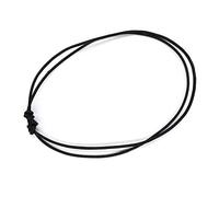 Adjustable Choker Necklace Rope 20pcs Black Hemp Cord Necklace Chains String Knot Ropes for Diy Craft Jewelry Making