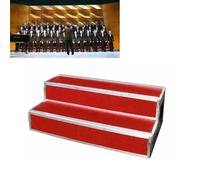 Adjustable Choral Risers Platform Portable 23 Levels Choir Stage Steps 50.4" 78.7" Long for Events Commercial Performance Bench Ideal for Choirs and Musicals