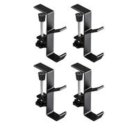 Adjustable Christmas Stocking Holders, Metal Stocking Hangers for Mantel, 4 Pieces Fireplace Stocking Garland Metal Hooks, Mantel Stocking Hooks for Christmas Home Decoration