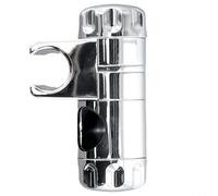 Adjustable Chrome Shower Head Holder Compatible with for 25mm Slide Bar, Replacement ABS Shower Rail Bracket, Bathroom Handheld Shower Head Support, Usual Fit Shower Slide