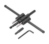 Adjustable Circle Hole Cutter Saw Kit Professional Wood Drill Bit Round Cutting Tool for Woodworking DIY Projects with Carbon Steel Blade and Hex Wrench (30-200mm)