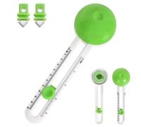Adjustable Circle Paper Trimmer, Circular Trimmer with 3 Blades, Rotary Paper Trimmer for Cutting 4-12 Inches Circles, Paper Trimmer Scrapbooking Tool for Art and DIY Crafts Cards Making (Green)