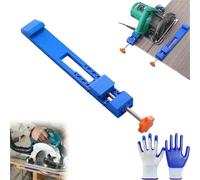 Adjustable Circular Saw Guide - Portable ABS Clamp for Precision Wood Cutting and Milling Positioning