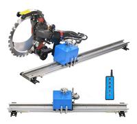 Adjustable Circular Saw Guide Rail, Electric Ring Saw Cutting Guide with 150 W Motor, Precision Aluminum Cutting Base Guide Specifically for Walls, Floors, Milling, and DIY Tasks 1.5m
