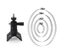 Adjustable Clamp Bracket for Monitoring Equipment, 360° Rotatable Mount with 50-200mm Range, Compatible with for Arlo for WYZE Eufycam, White