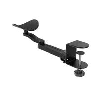 Adjustable Clamping Arm Rest - Ergonomic Desk Fixing, 360° Rotating Elbow Support Adjustable Height Extension | Comfortable Support for Workstation, Chair, Table, B