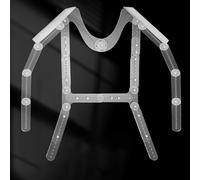 Adjustable Clear Plastic Mannequin Hangers for Boutique Clothing - Lightweight Clothes Hangers for Kids, Women, Men & Photography Backdrops