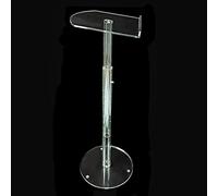Adjustable Clear Podium Stand for Church Weddings - Professional Acrylic Pulpit With Wide Reading Surface - Portable Presentation Lectern for Office, Classroom - Transparent Acrylic Podium