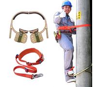 Adjustable Climbing Harness for Electricians - Safe Tree Climbing Gear with Sharp Hooks Ideal for Maintenance Hunting and Beginners Rock Climbing Tool