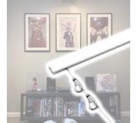 Adjustable ClipRail Gallery Picture Hanging SystemHeavy Duty Photo Hanging Kit for Artwork Mirrors & DrawingsIncludes 1m Rail 1.5m Cable & 3 Hooks