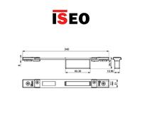 Adjustable Closed Counterplate For Central Lock Iseo Art. 038631