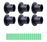 Adjustable Closet Rod Bracket Set Stainless Steel Holders with Mounting Hardware for 1-1/4 Inch Rods Easy Installation Ceiling Curtain Rod Bracket Stainless Steel