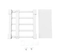 Adjustable Closet Teon Shelf - Expandable Cabinet & Wardrobe Storage Rack 24cm Width 20kg Capacity PP & Steel Tube Fits 23-30cm Spaces for Efficient Space Saving