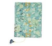 Adjustable Cloth Book Cover Green Beautiful Pattern Book Protector