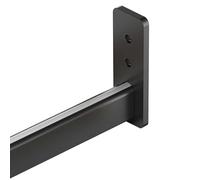 Adjustable Clothes Rod Wall or Top Mount 40.6 cm to 150.9 cm Closet Rod Easy to Cut Includes Brackets & Accessories (90.4 cm) - Perfect for nizing Spaces!