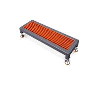 Adjustable CNC Machine Work Platform, Heavy Duty Non-Slip Outdoor Prefab Step for Mobile Home/Patio/Steep Hills/Deck Stairs/Above Ground Pool(Grille,131.5x48.8x15cm)