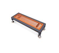 Adjustable CNC Machine Work Platform, Heavy Duty Non-Slip Outdoor Prefab Step for Mobile Home/Patio/Steep Hills/Deck Stairs/Above Ground Pool(Crocodile mouth,131.5x48.8x15cm)