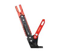Adjustable CNC Metal Motorcycle Foot Bracket Kick Side Stand Support Durable Resistant Parking Scooter Kickstand Motorcycle Foot Brace(Red)