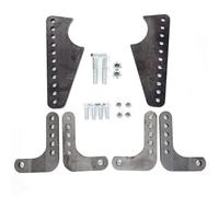 Adjustable Coil Over Shock Mount Kit Lower Brackets For 3" Axle Tubes