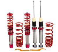 Adjustable Coilover Suspension Kit Compatible With 5 Series E39 Sedan 95 To 03 Model Coil Spring Strut Shock Set For Street Use(Red)