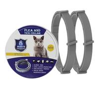 Adjustable Collar For Cats - 2 Pack Safe Soft Comfortable Lasting Waterproof Dog Collar, Containing Natural Essential Oils Prevent Infections, 16 Months Protection for Small/Medium/Large Cat