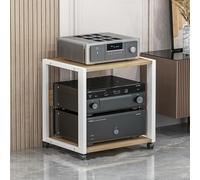 Adjustable Component Media Stand - Versatile Audio Tower & Printer Stand for Office & Living Room - Multi-Purpose Shelves for Ultimate nization
