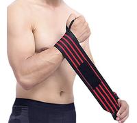 Adjustable Compression Wrist Straps Hand Wrist Wraps with Thumb Loop, Adults Youth Stretchy Wrist Brace Support Sports Wristband for Weightlifting Tennis Fitness