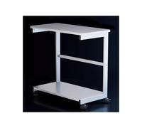 Adjustable Computer Stand - Height-Adjustable CPU Tower Holder Desktop Chassis Base Tray Removable Storage Rack for Printers & PCs (White)