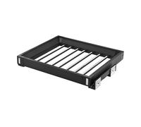 Adjustable Concealed Clothes Rack with Movable Rod | Suitable For Drying Clothes Above The Washing Machine, Saving Space (black)(450-600mm)