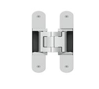 Adjustable Concealed Hinge - 180 Degree Silent Cross Hinge for Wooden Invisible & Folding Doors - 1 Pack, Black