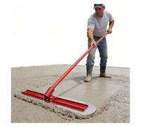Adjustable Concrete Finishing Trowel Bull Float, Lightweight Concrete Trowel Tool Kit with 4 Extendable Handles & 360°Bracket, for Road Surface(Without Shoes,Trowel 150x30 cm)