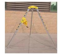 Adjustable Confined Space Rescue Kit, Aluminum Tripod, Telescopic Leg 1.34-2.14m, Fall Protection Rope for Deep Wells, Safety Equipment for Rescue Operations