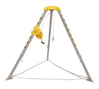 Adjustable Confined Space Rescue Kit Aluminum Tripod with Locking Device 1200 LB/1800 LB/1600 LB Winch Safety Tripod for Industrial Rescue Operations