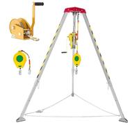 Adjustable Confined Space Rescue Kit Safety Tripod for Wastewater Pits Fall Protection Tripod Entry Tripod for Confined Spaces Essential Rescue Equipment