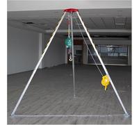 Adjustable Confined Space Rescue Kit - Tripod Safety Harness for Wellhead Rescue, Aluminum Emergency Rack for Firefighting, Sewerage, Cellar Operations, Fall Protection Equipment