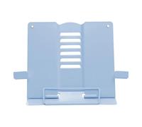 Adjustable Cookbook Stand - Adjustable Book Holder | Reduces Neck Shoulder Fatigue | Table Book Stand with 68° Angle | For Students Teachers Classroom Library Foldable Metal Reading Stand