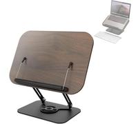 Adjustable Cookbook Stand, Foldable Reading Rest Holder for Recipes, Sheet Music, Tablets, Hands-Free Use