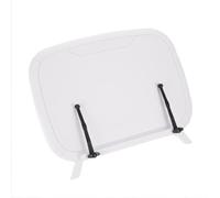 Adjustable Cookbook Stand - Hands-Free Recipe Holder for Reading in Bed - White Book Display Stand for Kitchen and Home Use