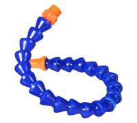 Adjustable coolant Hose 1/2 3/8 1/4'' Cooling Pipe Male Thread 300~700mm Plastic Flexible Water Oil Coolant Tube Hose with Nozzle for CNC Milling Lathe(Valve-G1l2-Round,3PCS_Length 300MM)